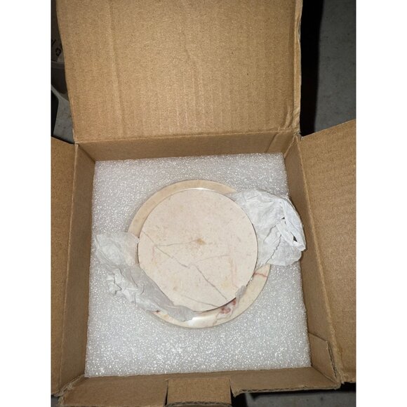 Beige Marble Salt Cellar with Lid (3.5oz) - Versatile Marble Jar To Store Spices - Picture 8 of 12